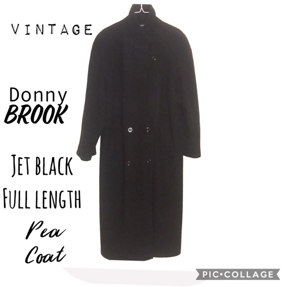 donny brook Jackets & Blazers - {Donny Brook} 100% wool Vintage long black P coat.